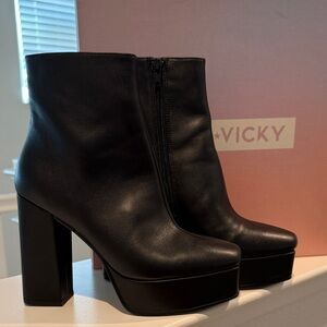 Black Platform Women's Ankle Boots